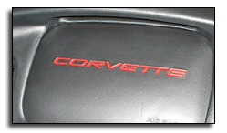 Dash Air Bag Letter Kit - Silver - C5 Corvette, All Models